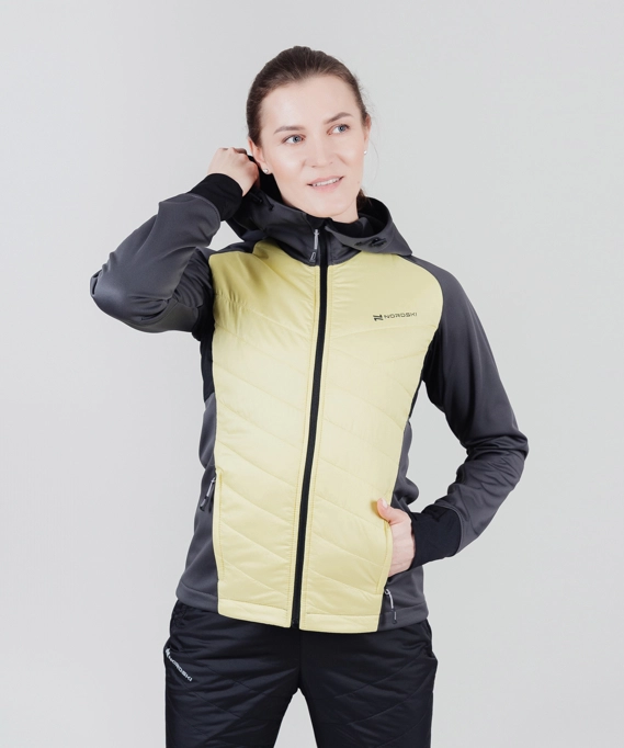 Куртка Nordski Hybrid Hood Black/Yellow W