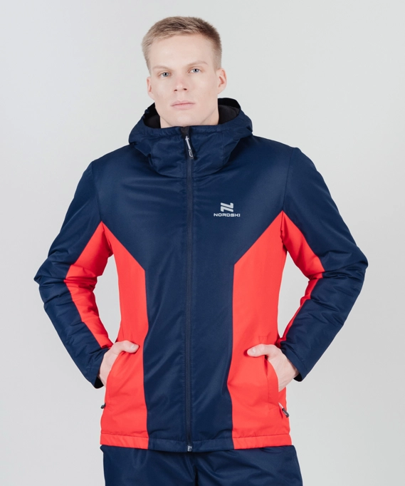 Утепленная куртка NORDSKI Base Black Iris|/Red