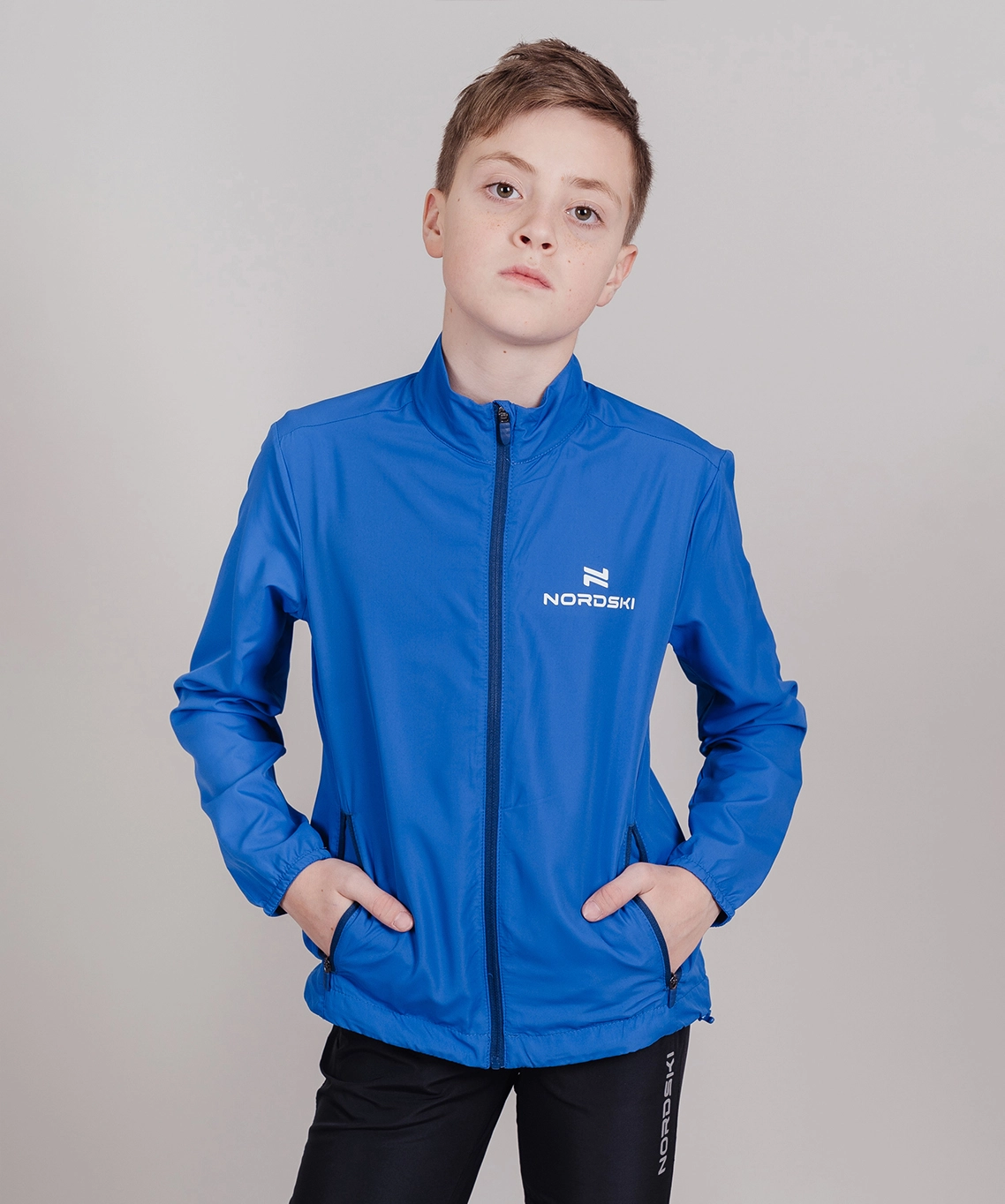 Ветровка Nordski Jr. Motion Vasilek/Dark blue
