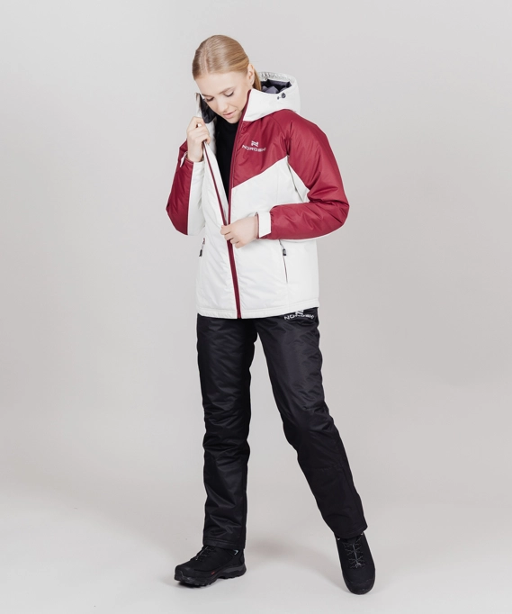 Утепленная куртка NORDSKI Premium-Sport Cream/Wine W
