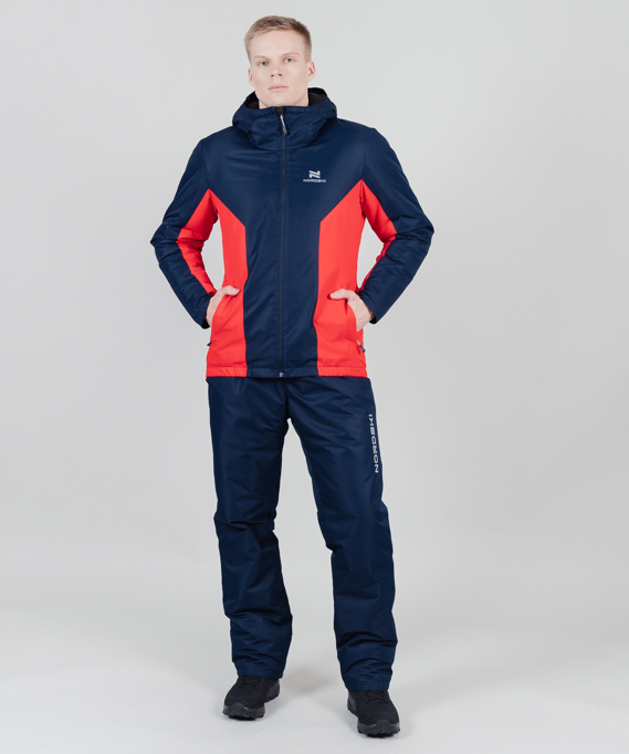 Утепленная куртка NORDSKI Base Black Iris|/Red