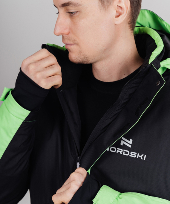 Горнолыжная куртка Nordski Extreme Black/Lime