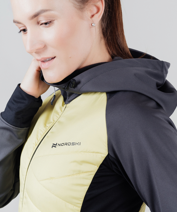 Куртка Nordski Hybrid Hood Black/Yellow W