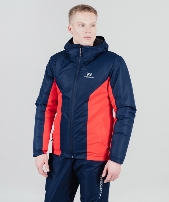 Утепленная куртка NORDSKI Base Black Iris|/Red