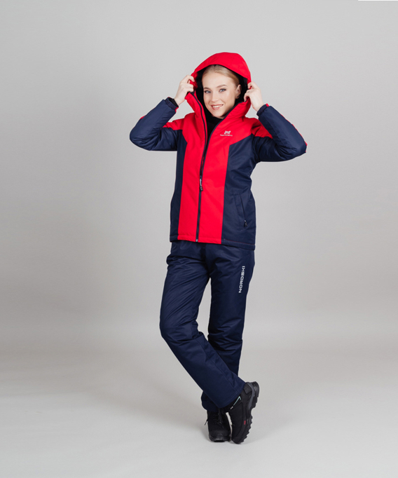 Утепленная куртка NORDSKI Base Red/Black Iris W