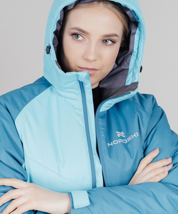 Утепленная куртка NORDSKI Premium-Sport Aquamarine/Blue W
