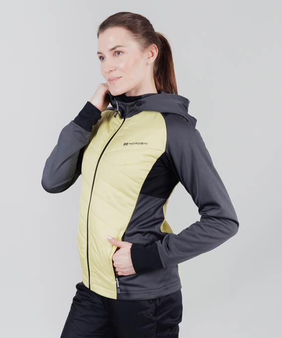 Куртка Nordski Hybrid Hood Black/Yellow W