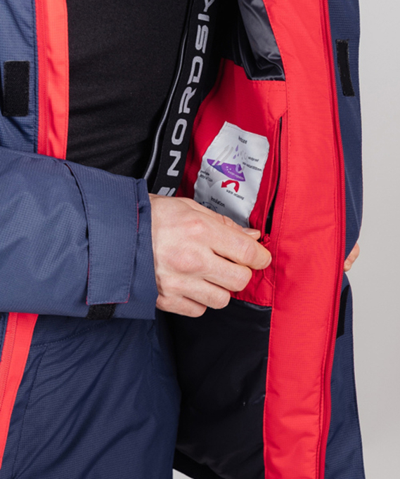 Утепленная куртка NORDSKI Mount Dark Blue/Red