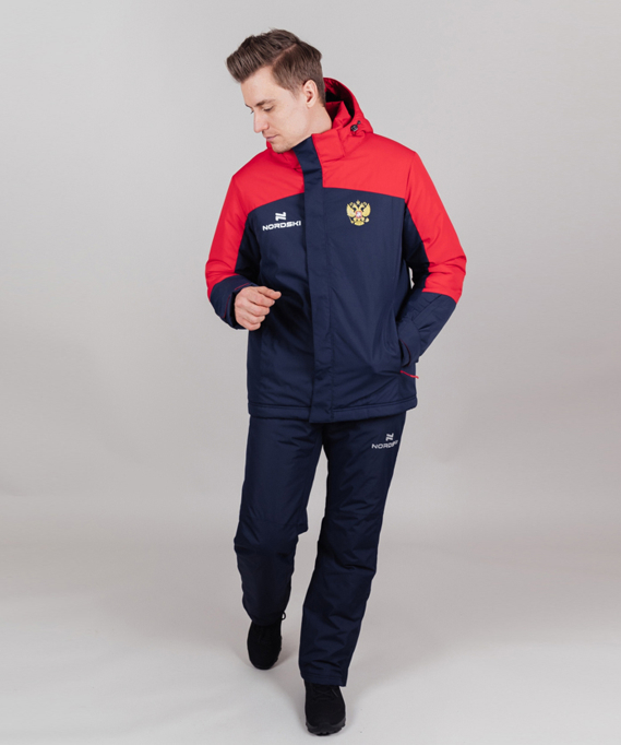 Утепленная куртка NORDSKI Mount Dark Blue/Red